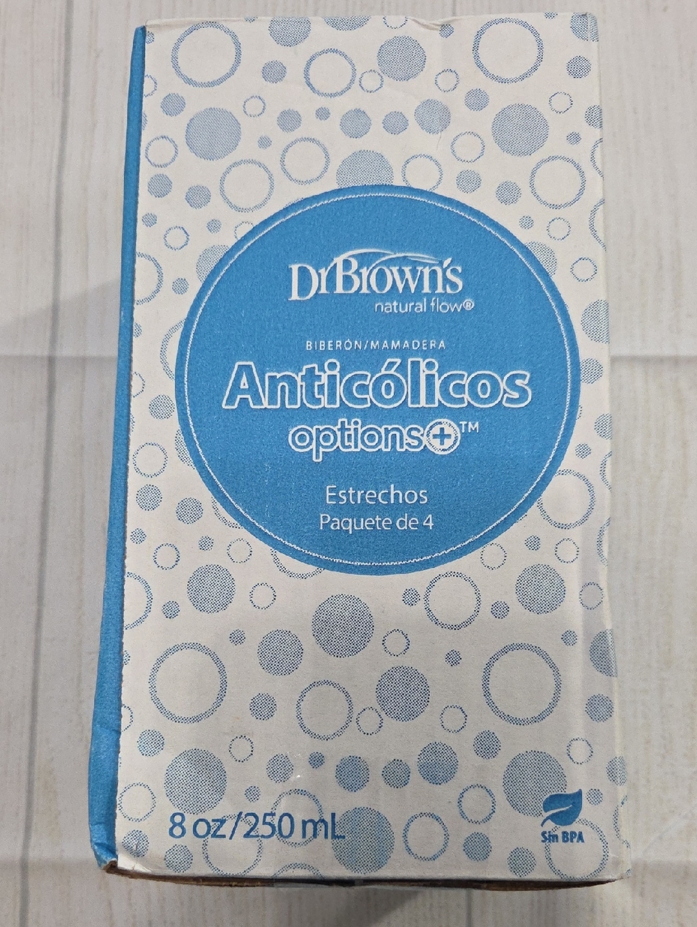 Dr. Brown's Anticólicos Options Narrow Baby Bottles - Blue/White - Picture 2 of 4